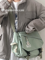 Backpack trendy ins Japanese style Harajuku retro workwear crossbody bag for women and men Korean student large capacity shoulder messenger bag