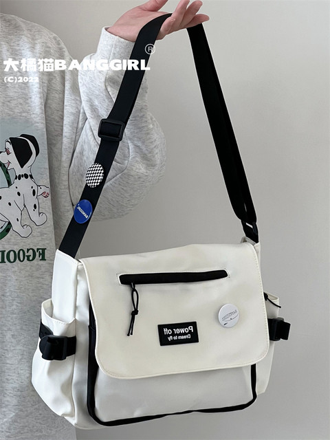 in ນັກສຶກສາວິທະຍາໄລ crossbody bag class casual backpack shoulder bag Japanese bag women Harajuku retro messenger bag male