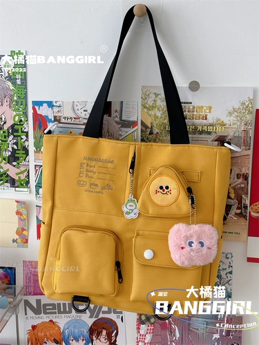 Небольшая дизайнерская высококачественная японская милая вместительная и большая сумка на одно плечо, подходит для студента