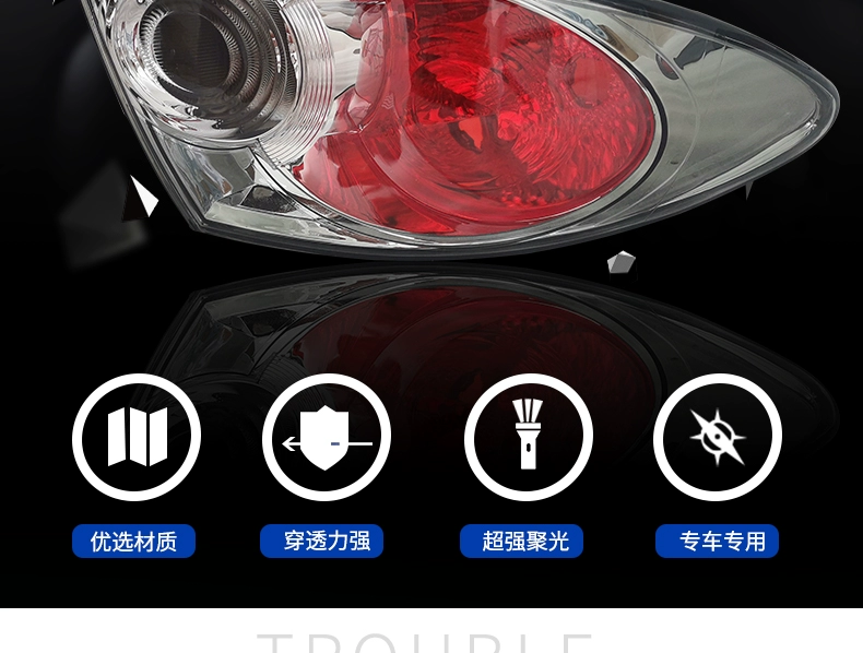 bi led gầm ô tô Phù hợp cho Mazda 6 cụm đèn hậu phía sau Ma 6 sáu coupe nguyên bản bên trái đèn phanh bên phải vỏ vỏ xe đèn led trang trí ô tô đèn laser ô tô