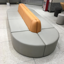 The kindergarten company hall talks to the reception training institution Parent rest and other waiting areas Double-sided Alien Sofa Portfolio