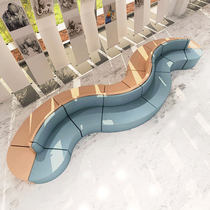 Kindergarten Training Institution School Bank 4S Store Hall Lounge Area Arched guest Alien Office sofa Portfolio