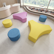 Childrens stool Kindergarten Early teaching centre School hall Parent rest waiting area Alien sofa Creative composition