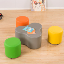 Early Education Center Kindergarten Art Training Course Institution Library Read childrens rest area sofa stool combination
