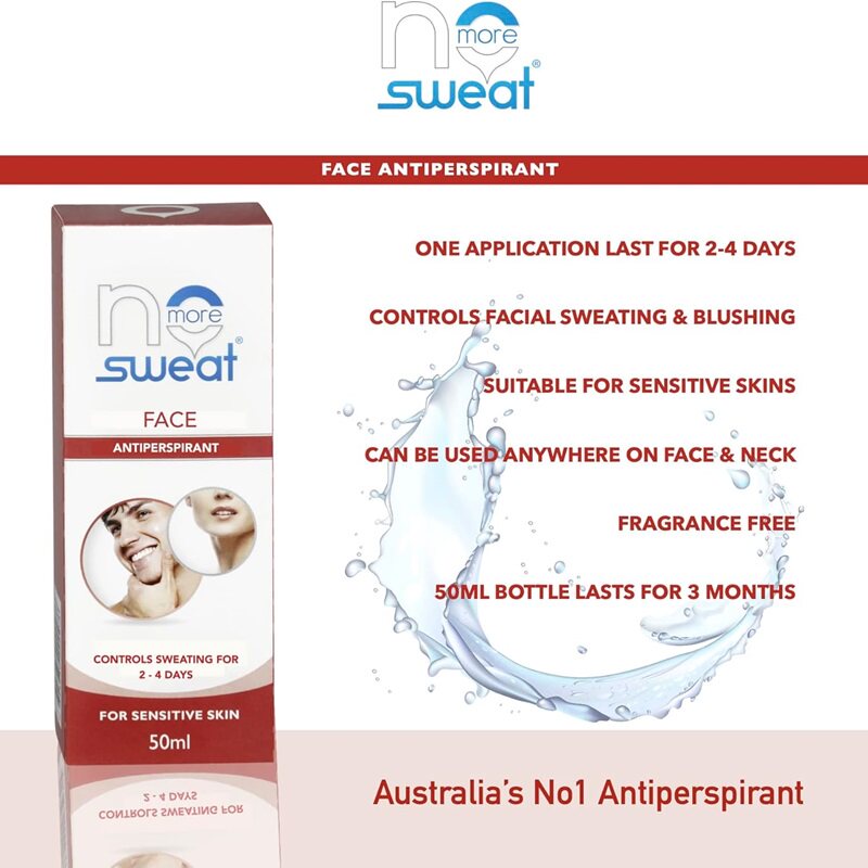 止汗神器，让脸不湿💦 No More Sweat 面部脸止汗剂-止汗露-淘宝好物网