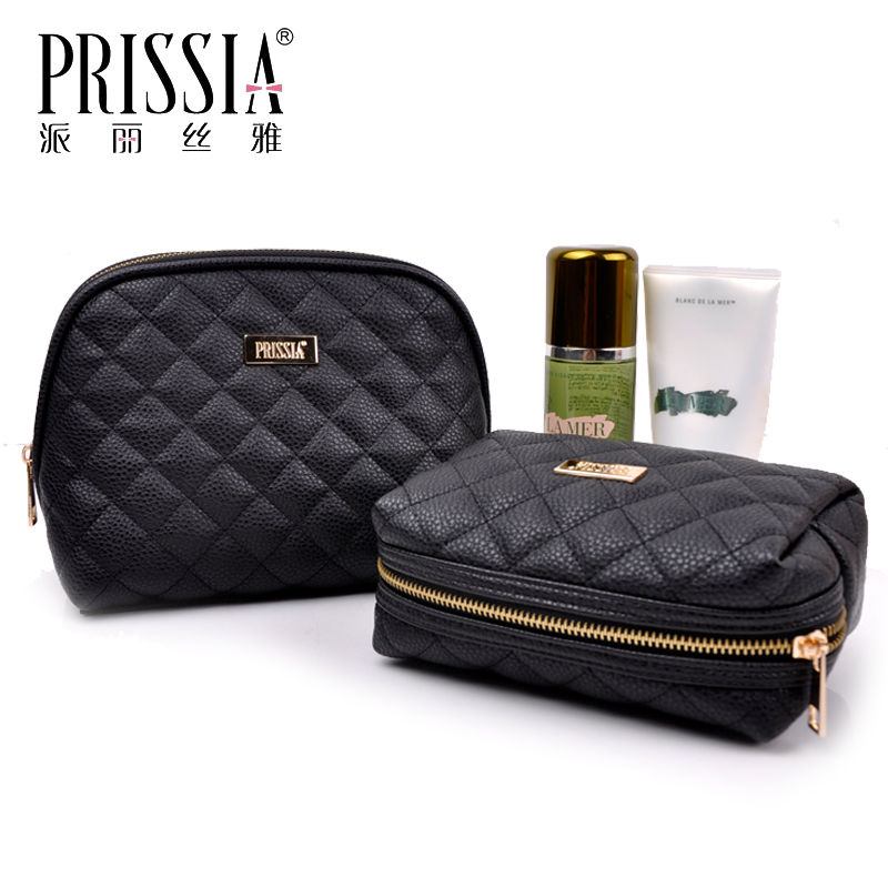 Pirisilk Jarrigue Quilted Small Fragrance Weathering Makeup Bag Large Capacity Skin-care Products Color Makeup Collection Bag Travel Suit