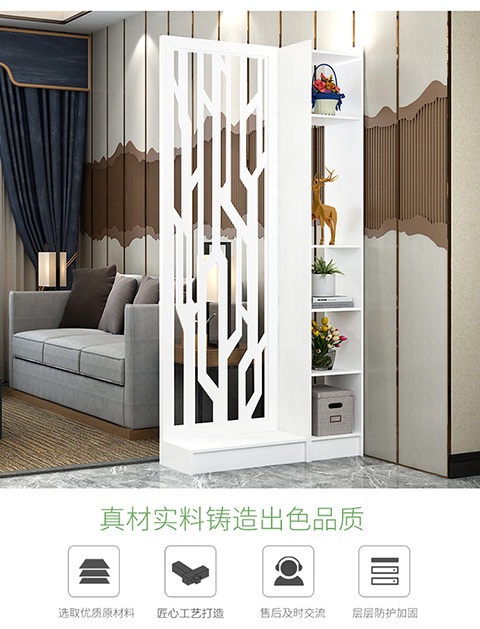 Màn hình phân vùng tủ thời trang Châu Âu trắng chạm khắc phòng khách phòng ngủ hiên tủ di động đơn giản hiện đại gấp rỗng - Màn hình / Cửa sổ mẫu khung cửa sổ gỗ đẹp