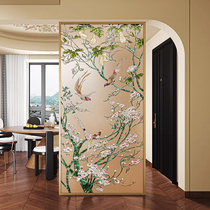 Modern minimalist art filigree glass screen partition living room hotel entrance blocking entrance aisle high-end customization