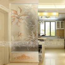 New screen simple simple European style art glass sliding door sliding door porch partition simple fashion
