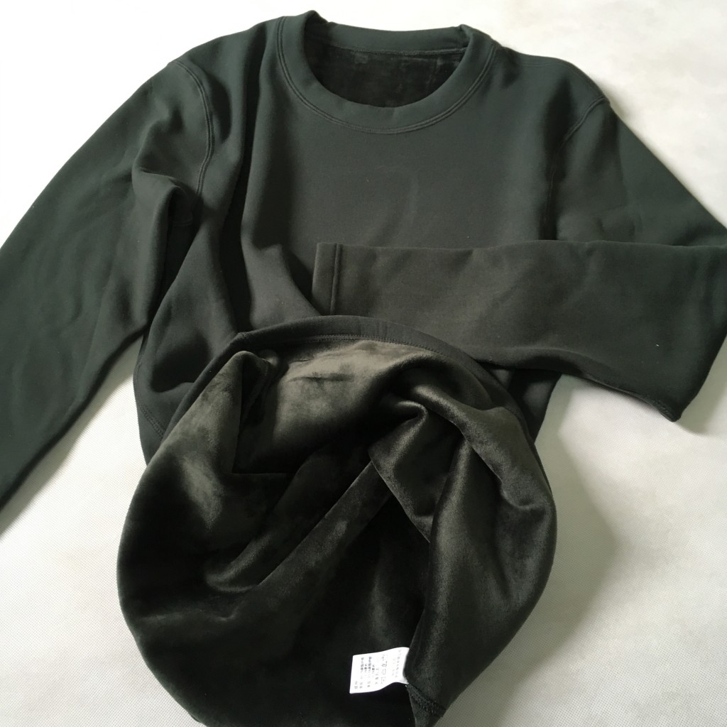 3543 factory heating underwear new velvet green round neck long johns antibacterial thickening underwear set