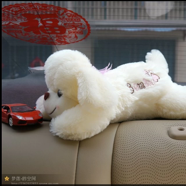 Xe con chó Papa con chó dễ thương phụ kiện trang trí ô tô đồ chơi sang trọng ô tô trang trí nội thất đồ trang trí nụ cười - Ô tô nội thất Accesseries