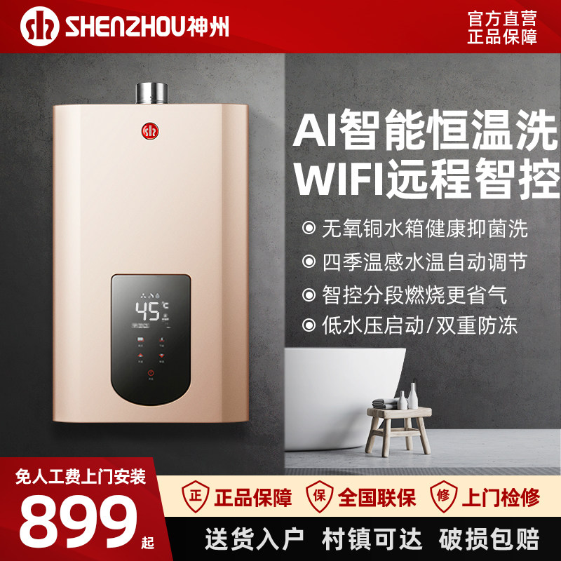 God State Gas Water Heater Home Intelligent Thermostatic Energy Saving Variable Frequency Bath Natural Gas Liquefied Gas Gas 12 l 13-Taobao