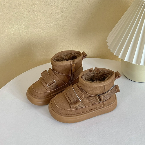 Детские сапоги, демисезонные нескользящие удерживающие тепло утепленные туфли для мальчиков, 2023