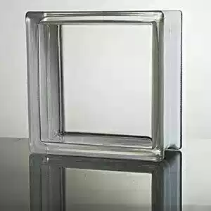 Straight through grain hollow glass brick entrance wall 190*190*80 light transmission and transparency effect is good, good permeability