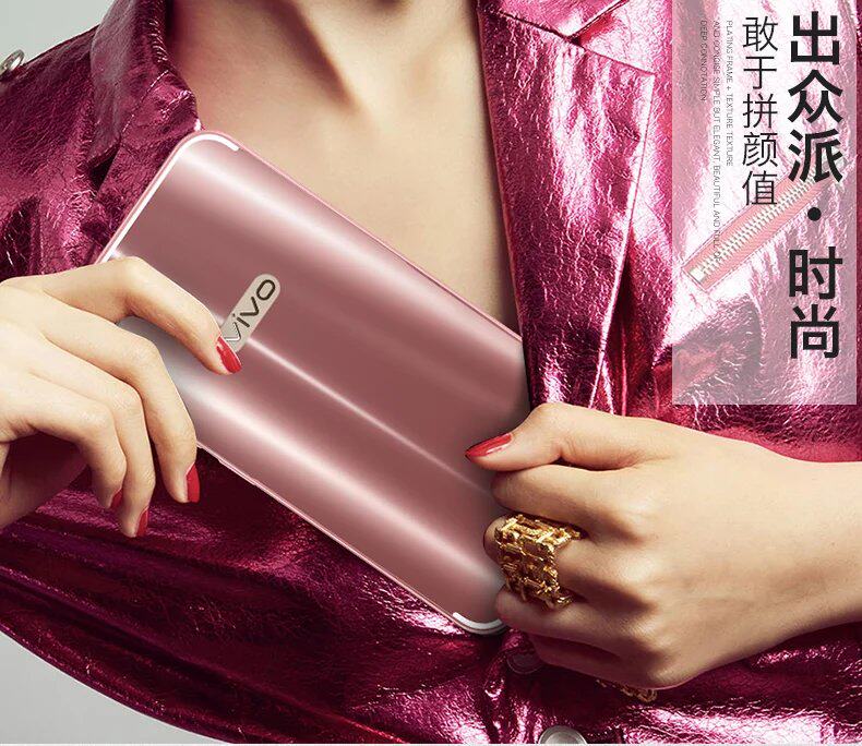 iy Ultra Slim Lightweight Aluminum Metal Bumper Dazzle Color Acrylic Back Cover Case for vivo X9 & vivo X9 Plus