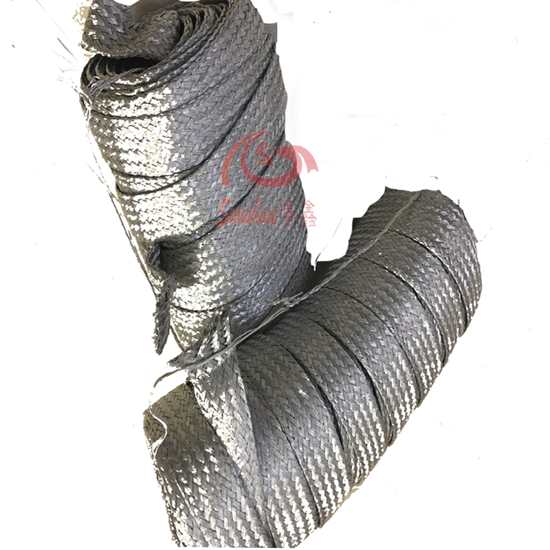 Thermally conductive aluminium braided with full aluminium braided with aluminium connecting thread 30mm wide