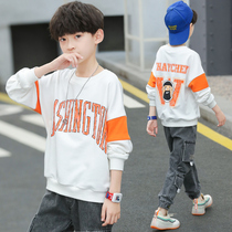 5 childrens clothes boys autumn T-shirt 2021 new spring and autumn children Boy long sleeve base shirt Korean version 15 years old