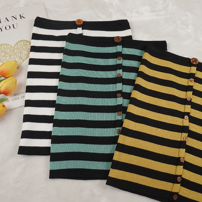 Áo choàng đan ngực Vest nữ cắt ngắn rốn sọc ngang vai dệt kim ống hàng đầu áo sơ mi mùa hè thủy triều phiên bản Hàn Quốc