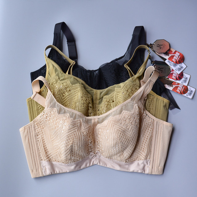 June Rose 6315 Bra CDE Thin Cup Big Breast Revealing Small Push-Up Side Cushion Full Cup Adjustable Bra