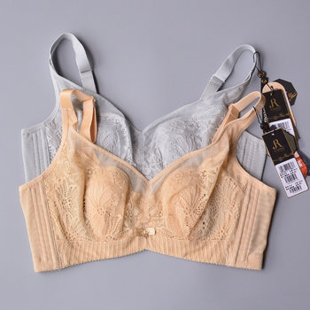 June Rose 6306 Bra Bc Ultra-Thin Crystal Cup Rabbit Ear Design Breathable Soft Underwire Adjustable Women's Bra