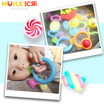 Huile baby grinding teeth tooth gum toys bite music childrens hand Bell 3-6-12 month plastic can be boiled