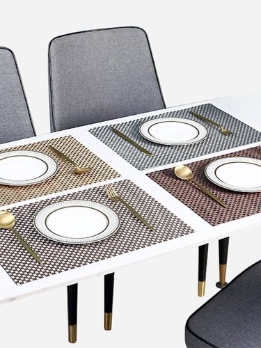 Nordic 8*8 тканая столовая подушка водонепроницаемая теплоизоляционная подушка