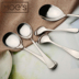 Hàn quốc Muỗng Thép Không Gỉ Thìa Súp Nước Drop Spoon Dao Kéo Muỗng Con Rối Con Thìa Nhỏ Bữa Ăn Muỗng Thìa Súp Đồ ăn tối