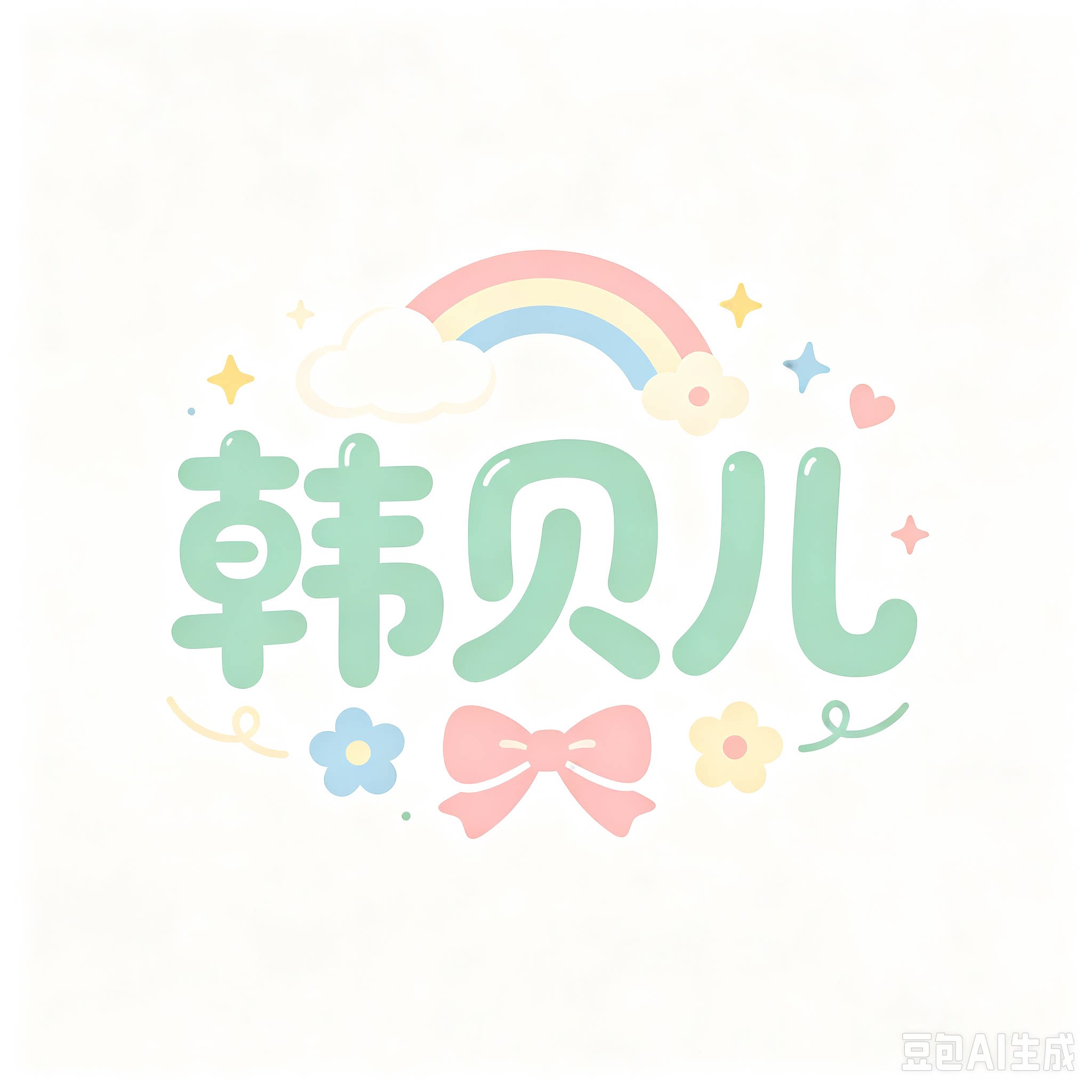 韩贝儿童装的LOGO