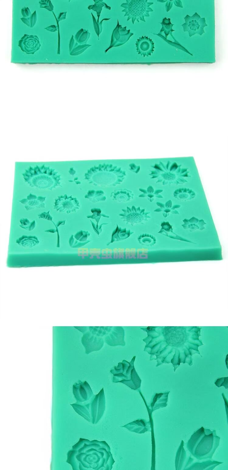 Baking DIY Dụng cụ Multi-Sun Hoa Silicone Fondant Hoa Khuôn Khuôn Sôcôla Mềm Mềm Handmade Handmade Soap khuôn làm bánh