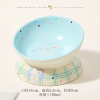 Наклонная чаша Piano Rabbit Series [белый и зеленый]