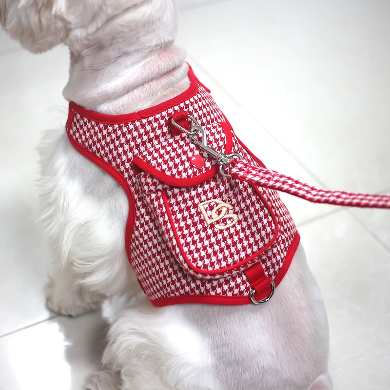 Vest dog leash Teddy bear medium small dog chain cat chest hug baby bag pet supplies dog walking