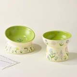 В Японию экспортируются высококачественные керамические миски для кошек, миски для кошачьего корма, миски для еды и питья для кошек, наклонные защитные приспособления для рта и шеи на высоких ножках для предотвращения появления черного подбородка.