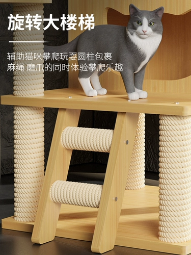 Восхождение на кот гнездо кошачье дерево интегрированное Tiangzhu Cat, захватывающее космическое отсек не занимает большие кошки, прыгающие кошки