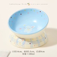 Наклонная чаша Piano Rabbit Series [белый и синий]