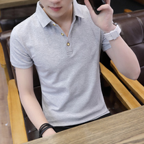 Mens short sleeves T-shirt turning polo shirt trends Compassionate 100 Hitch clothes 2022 Summer mens clothes half sleeves