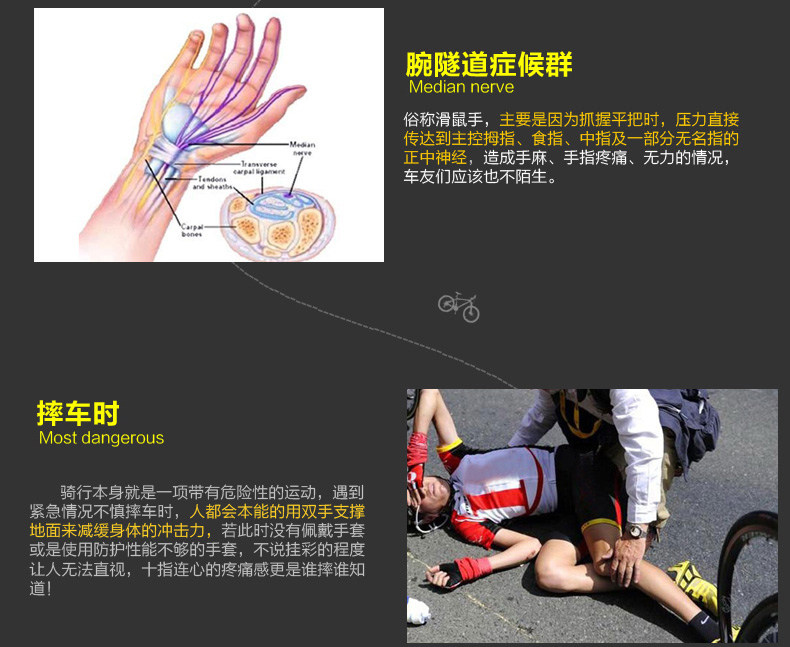 Gants pour vélo mixte SPAKCT - Ref 2243618 Image 13