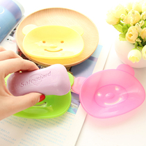 Bathroom Cute Little Bear Soap Holder Handmade Soap Rack Soap Soap Draining Cartoon Soap Box Soap Rack Bespoke