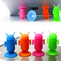 Cartoon Anjo Robot Cell Phone Seat Creative Desktop Watch Movie Universal Silicone Gel Cute Portable Phone Holder