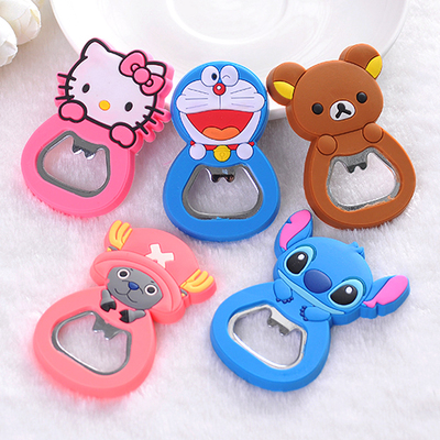 Cartoon Multifunction Silicone Gel Bottle Opener Cute Drink Beer Opener back to hot Gin Beer Opener