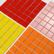 Ceramic color mosaic simple modern ceramic tile bathroom kitchen balcony restaurant restaurant milk tea shop green floor tiles wall tiles