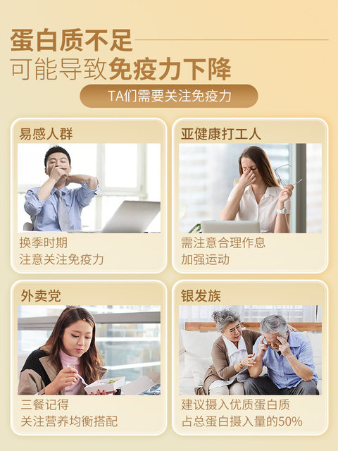 Tomson By-Health Gold Protein Powder for Middle-Aged and Elderly People, Nutritional Immunity Supplement Protein Nutritional Powder, Official Genuine Product