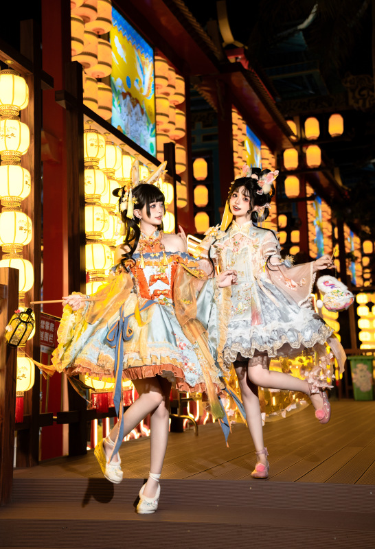 In-Stock Lolita Chinese-Style Jade Rabbit Song Laurel Ode National Style Mid-Autumn Festival Limited Edition Dress, Sold Out, No Restock In-Stock Lolita Chinese-Style Jade Rabbit Song Laurel Ode National Style Mid-Autumn Festival Limited Edition Dress, Sold Out, No Restock