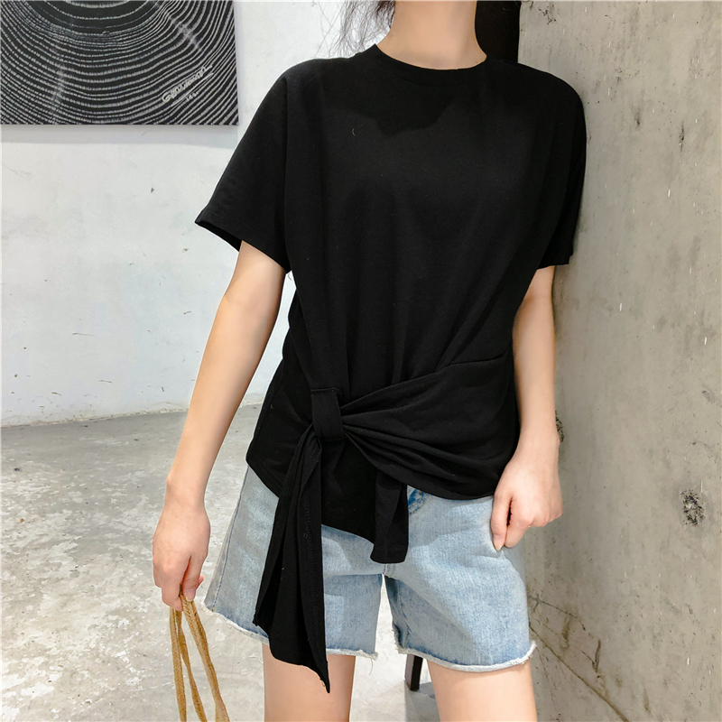 VK旗艦店 韓系個性不規則T恤短袖上衣