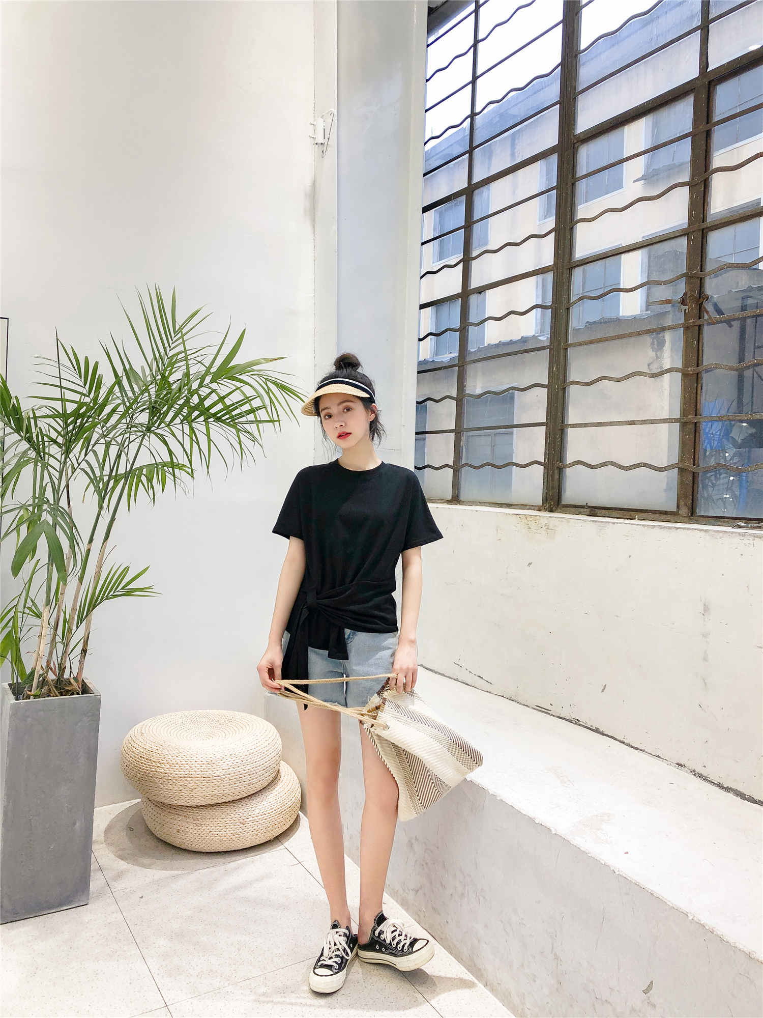 VK旗艦店 韓系個性不規則T恤短袖上衣