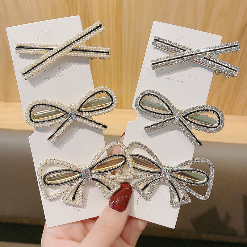 Full Diamond Bow Hairpin display picture 1