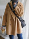 Dalian Dongyue 2023 Autumn and Winter Korea Dongdaemun double-sided cashmere coat for women small camel woolen coat