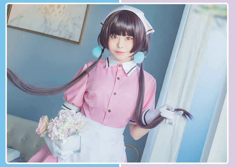 Dạy quán cà phê khuếch tán mâm xôi cosplay anime đồng phục trò chơi phụ nữ mặc đồng phục bồi bàn - Cosplay đầm cosplay