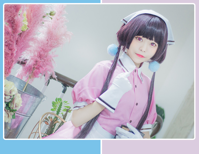 Dạy quán cà phê khuếch tán mâm xôi cosplay anime đồng phục trò chơi phụ nữ mặc đồng phục bồi bàn - Cosplay đầm cosplay