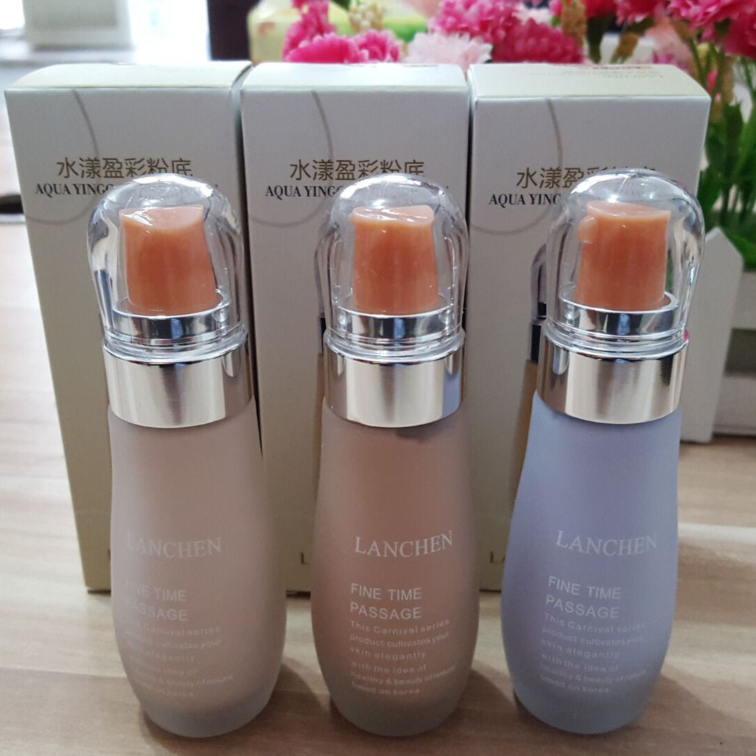 Blue Xiu Shui Ying Ying màu nền dạng lỏng dưỡng ẩm che khuyết điểm làm sáng da kiểm soát màu dầu lâu trôi tự nhiên trang điểm nude chính hãng - Nền tảng chất lỏng / Stick Foundation phấn laneige