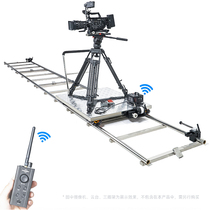 The high capacity of the battery pack of the Hydraulic Movie Equipment DK1000 stainless steel electric rail vehicle